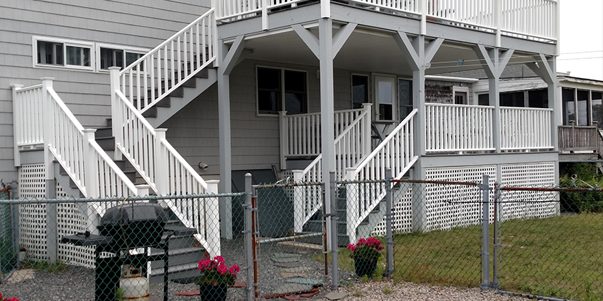 Back view of house